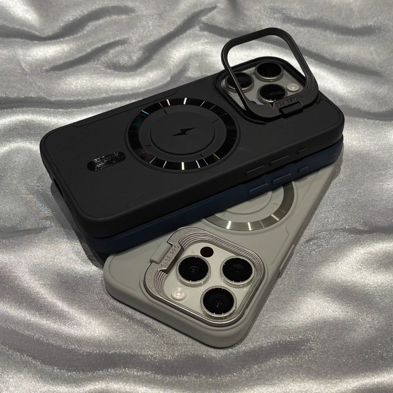 Phone Ring Holder - Capa Magnética Antichoque Fosca com Anel