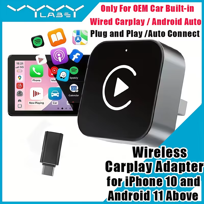 Usb C Hub - Adaptador CarPlay Sem Fio 2 em