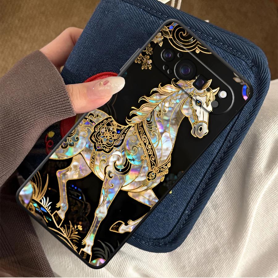 Google Pixel 9 Pro - Capa de Telefone Lucky Horse para