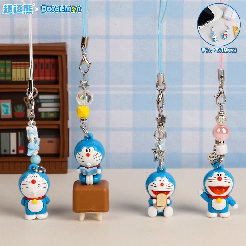 Phone Accessories Chain - Chaveiro de Boneco Doraemon, Pingente Criativo