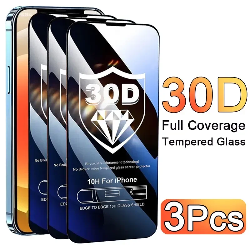 Phone Accessories Box Set - 3 pçs protetor de vidro caso