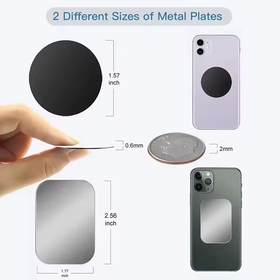 5/10 peças Placa Metálica Magn - Phone Accessories Stand avaliação e preço