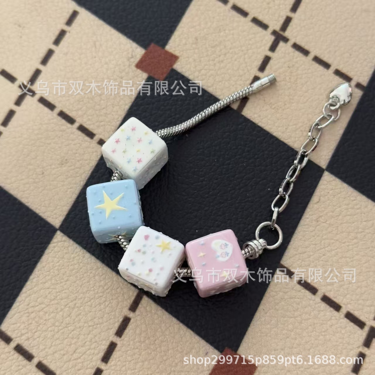 10 peças de contas quadradas d - Phone Accessories Chain avaliação e preço