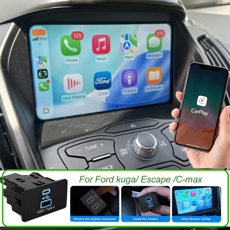 Hub USB Wireless Carplay para  - Usb C Hub avaliação e preço
