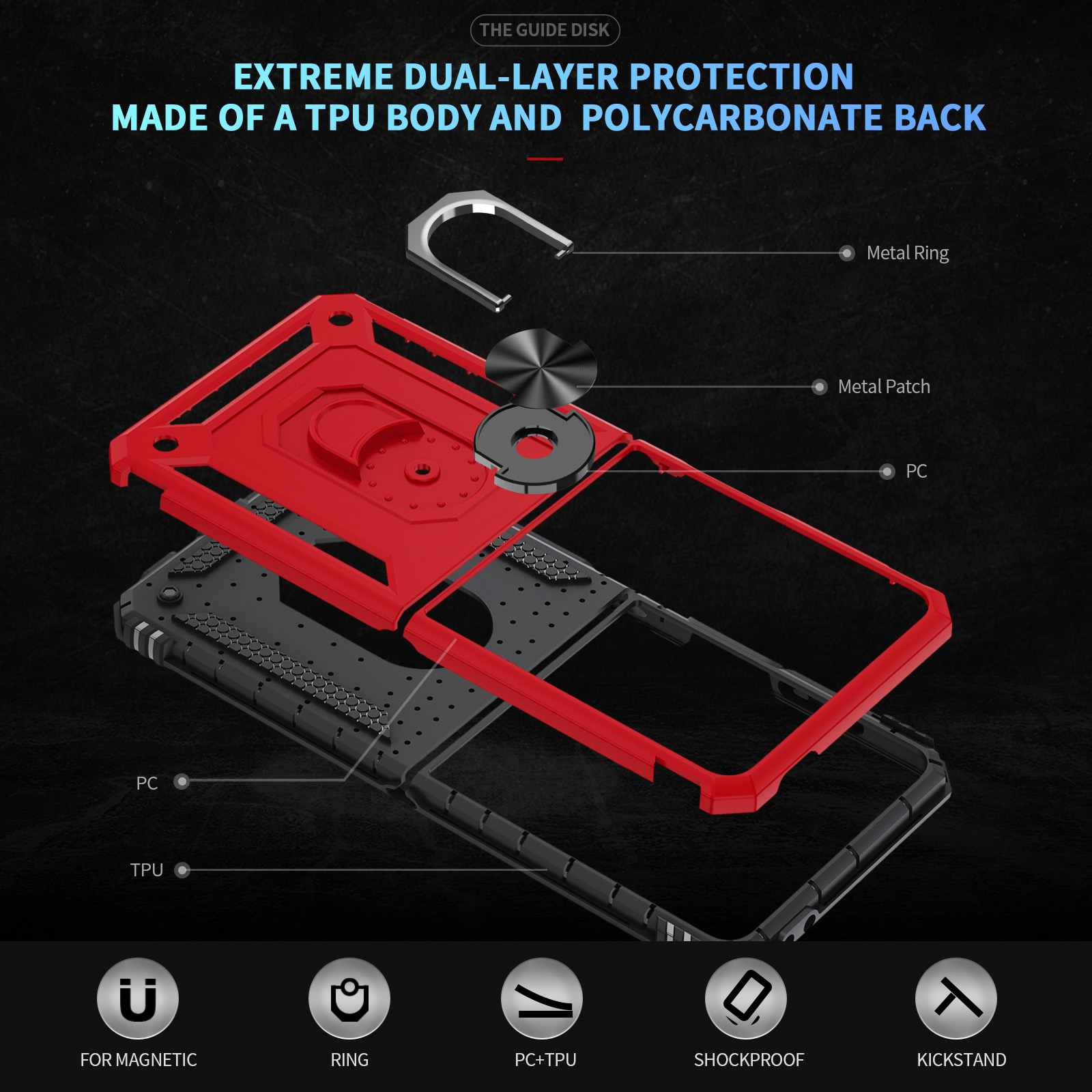 Capa de telefone à prova de ch - Phone Ring Holder avaliação e preço