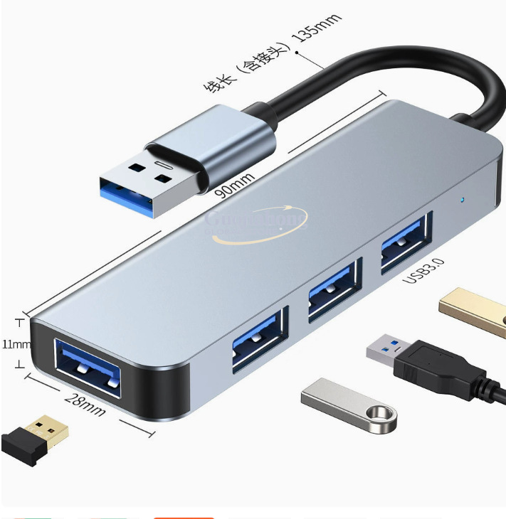 Hub USB-C de 4 portas mais ven - Usb C Hub avaliação e preço