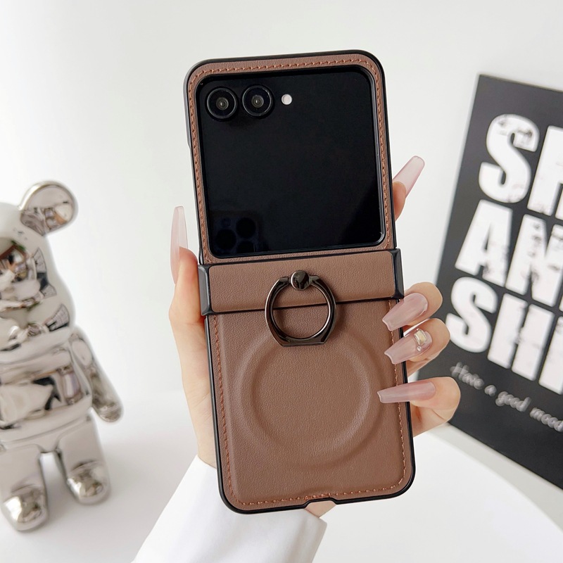 Capa de Couro com Suporte Magn - Phone Ring Holder avaliação e preço