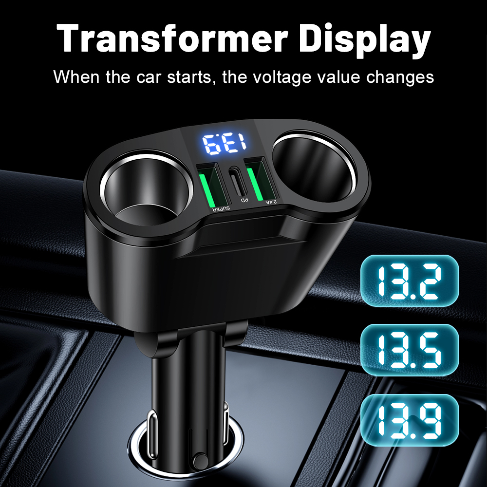 Adaptador de carregador de car - Usb C Hub avaliação e preço
