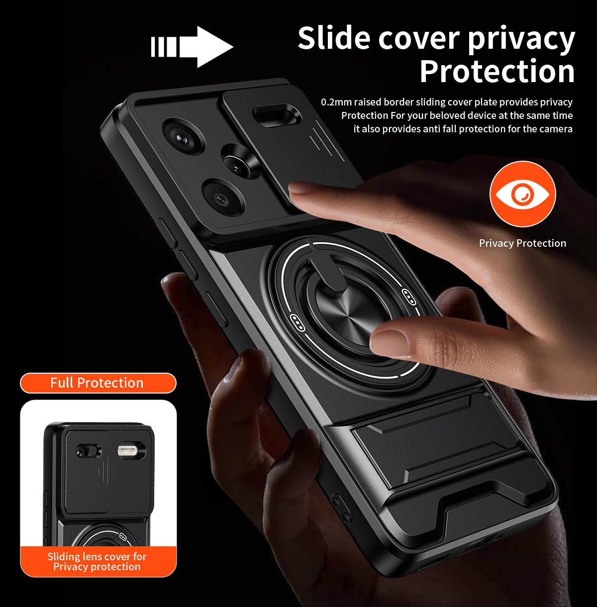 Lente slide câmera caso de tel - Phone Ring Holder avaliação e preço